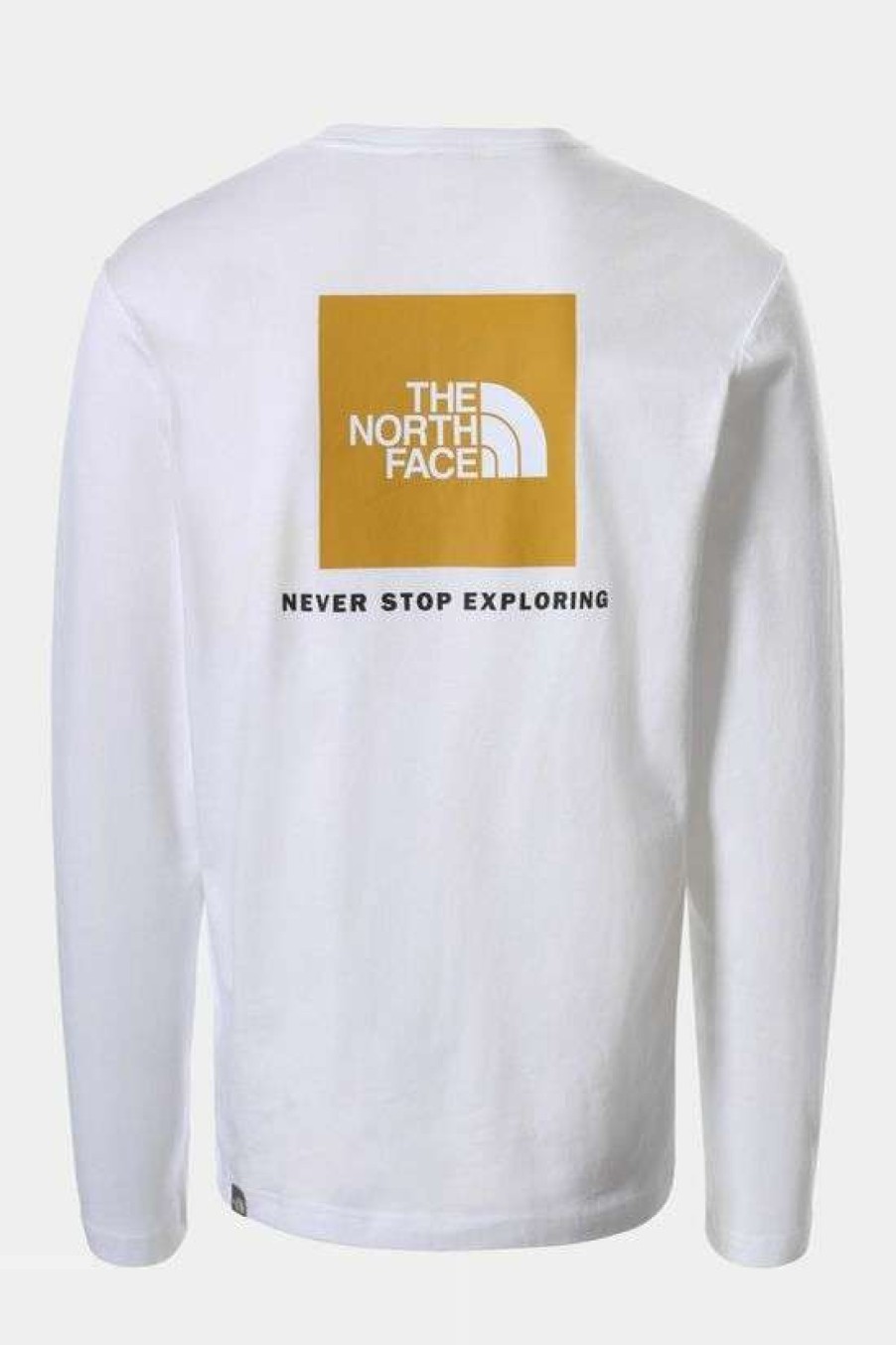 Mens * | Outlet The North Face Mens Long Sleeve Red Box Tee