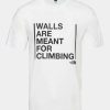 Mens * | Free Delivery The North Face Mens Walls Are For Climbing Tee