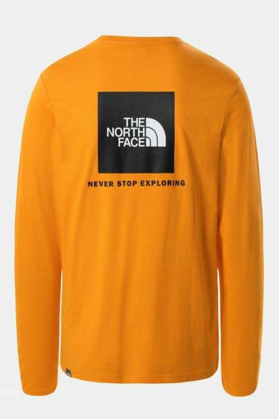 Mens * | Free Delivery The North Face Mens Long Sleeve Red Box Tee