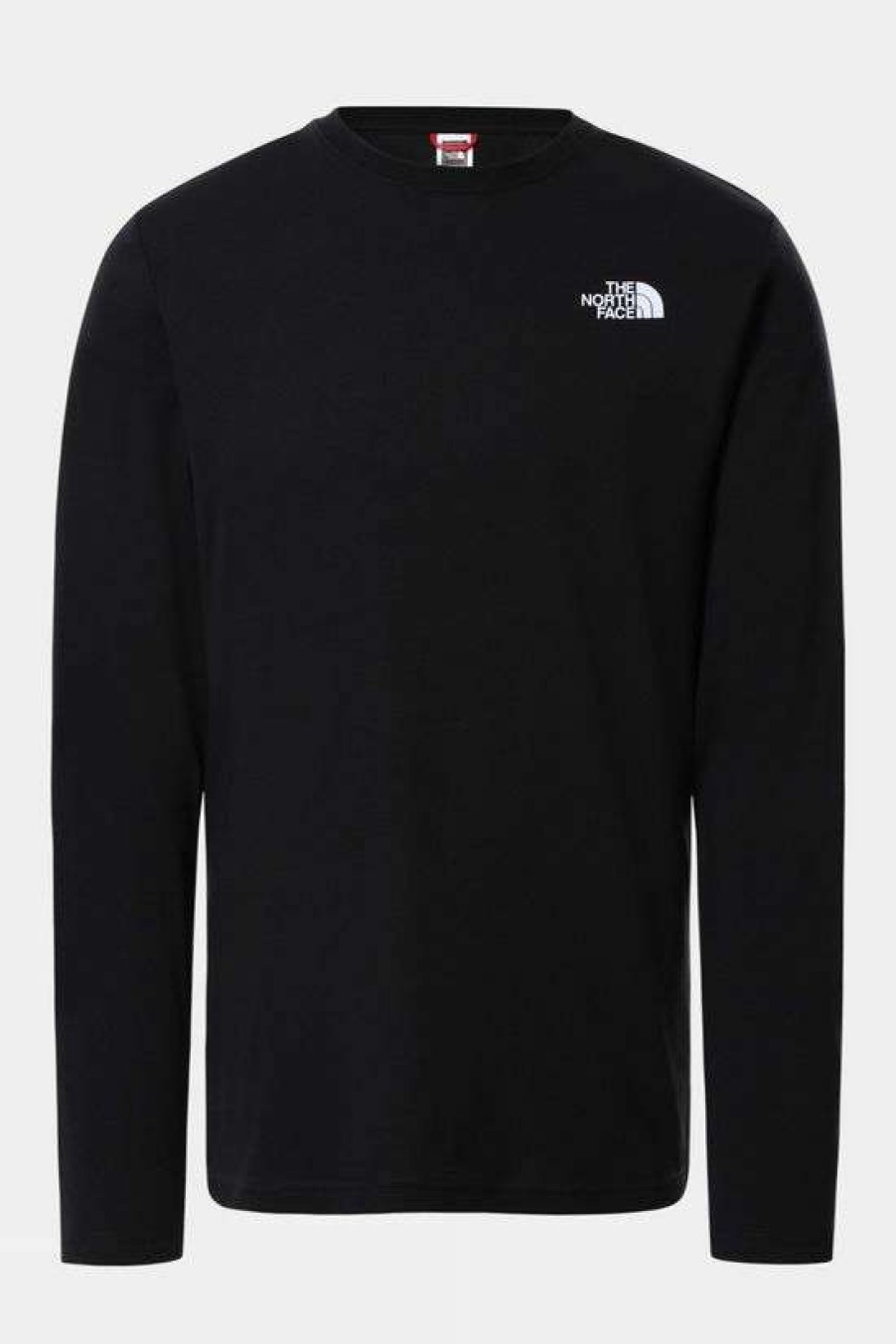 Mens * | Outlet The North Face Mens Long Sleeve Red Box Tee