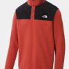 Mens * | Free Delivery The North Face Mens Tka Glacier Snap-Neck Fleece