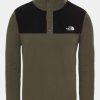 Mens * | Outlet The North Face Mens Tka Glacier Snap-Neck Fleece