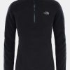 Womens * | Outlet The North Face Womens 100 Glacier Quarter Zip Fleece